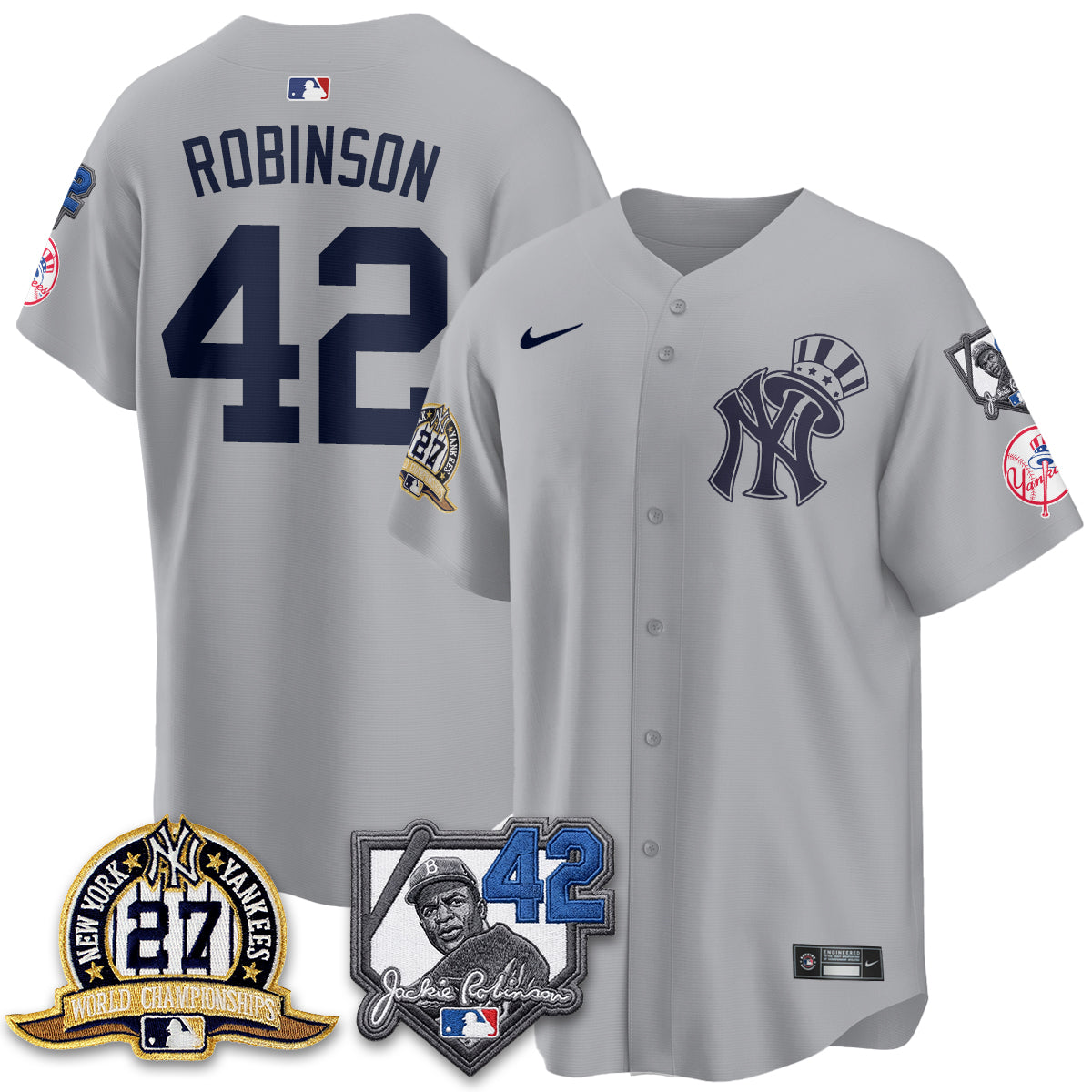 NYY 2026 Jackie Robinson Day Vapor Limited Gold Edition Jersey - All Stitched - V2