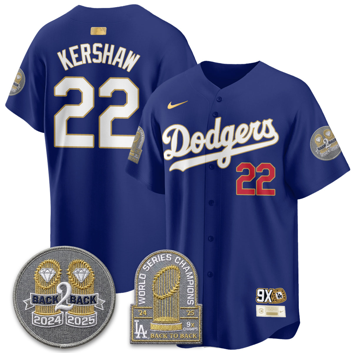 LAD Vapor Limited Jersey - Back to Back Champion - All Stitched