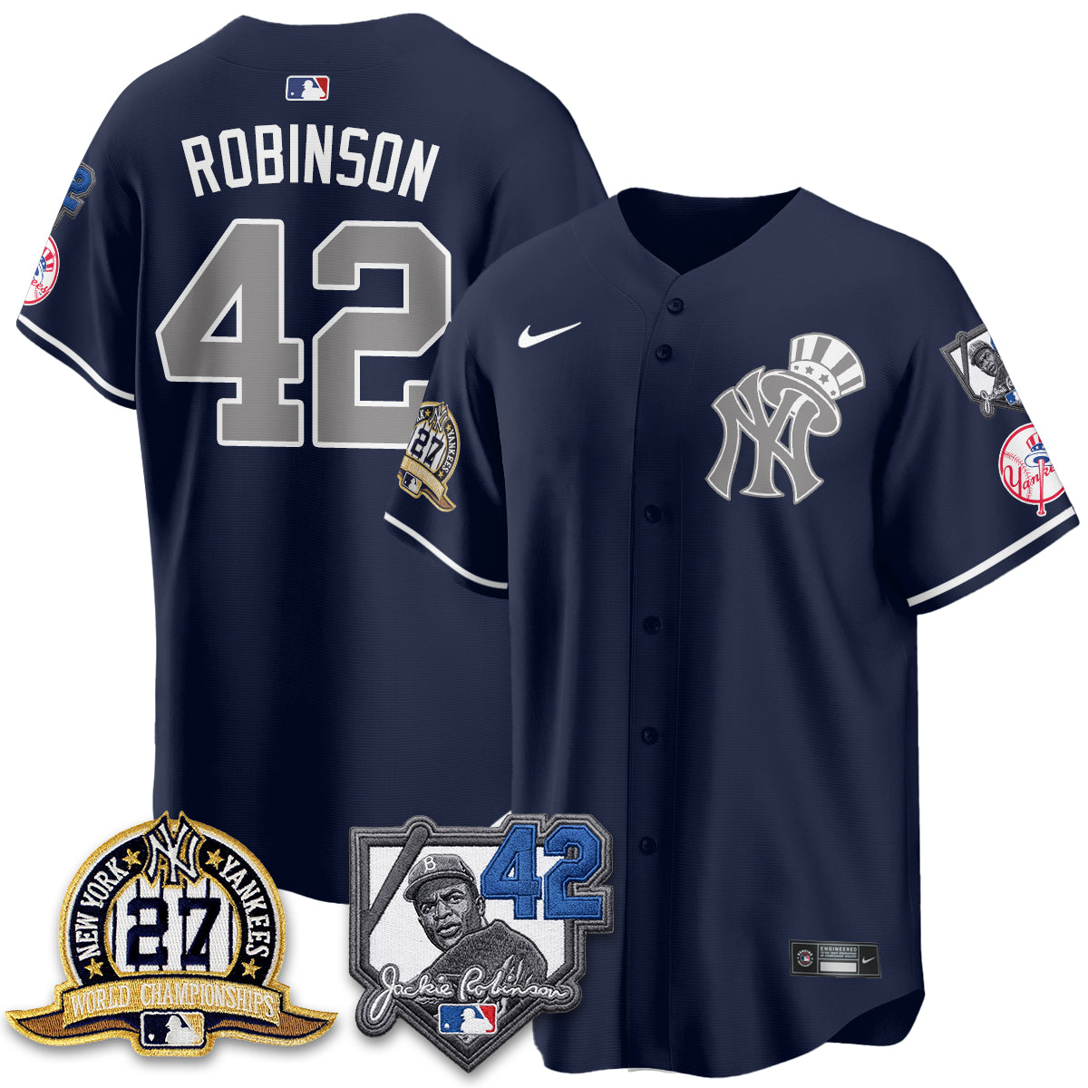 NYY 2026 Jackie Robinson Day Vapor Limited Gold Edition Jersey - All Stitched - V2