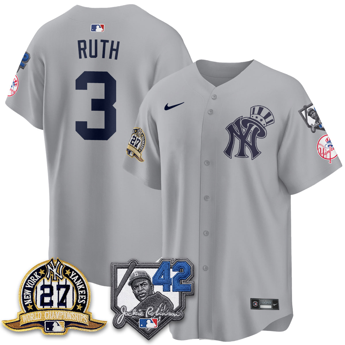 NYY 2026 Jackie Robinson Day Vapor Limited Gold Edition Jersey - All Stitched - V2