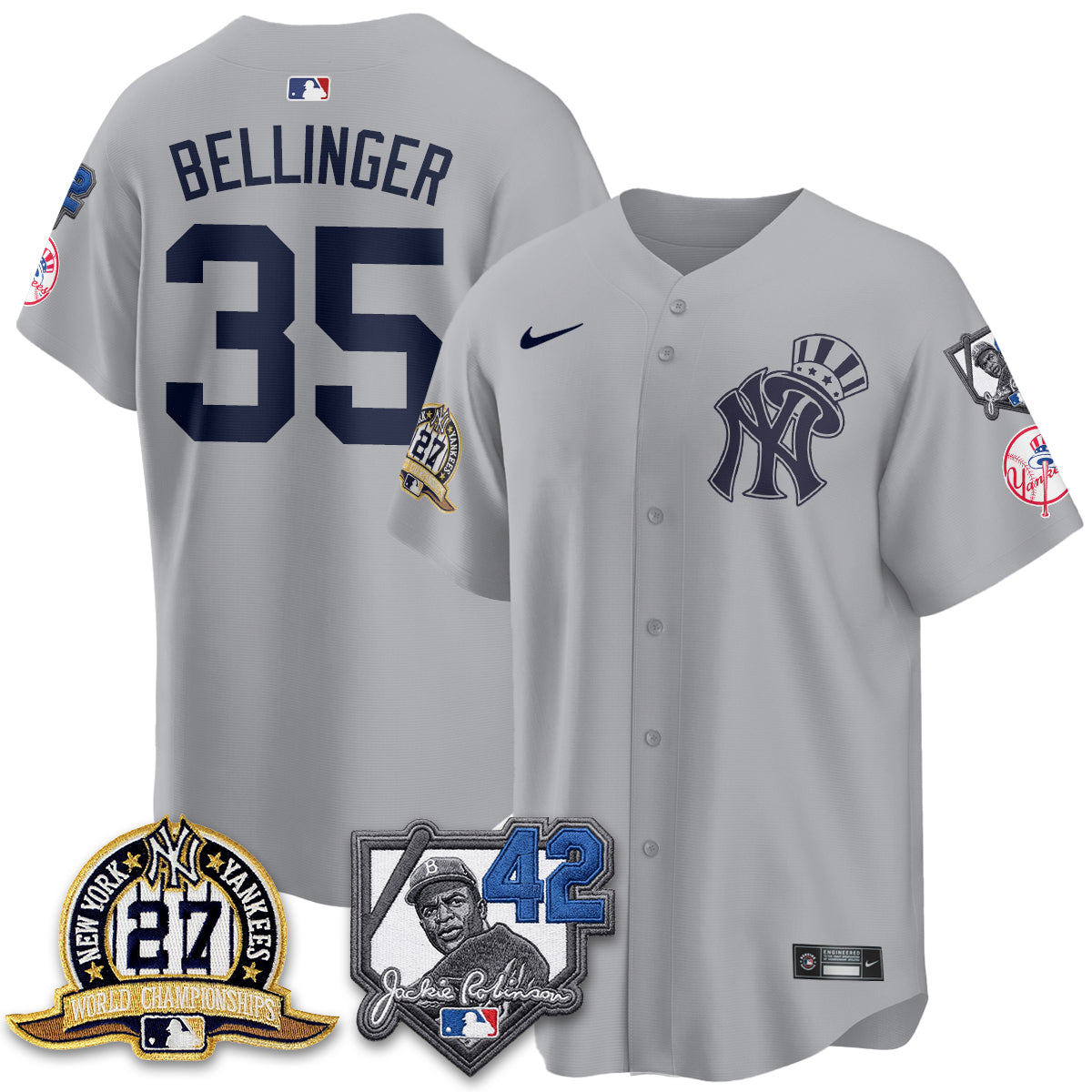 NYY 2026 Jackie Robinson Day Vapor Limited Gold Edition Jersey - All Stitched - V2