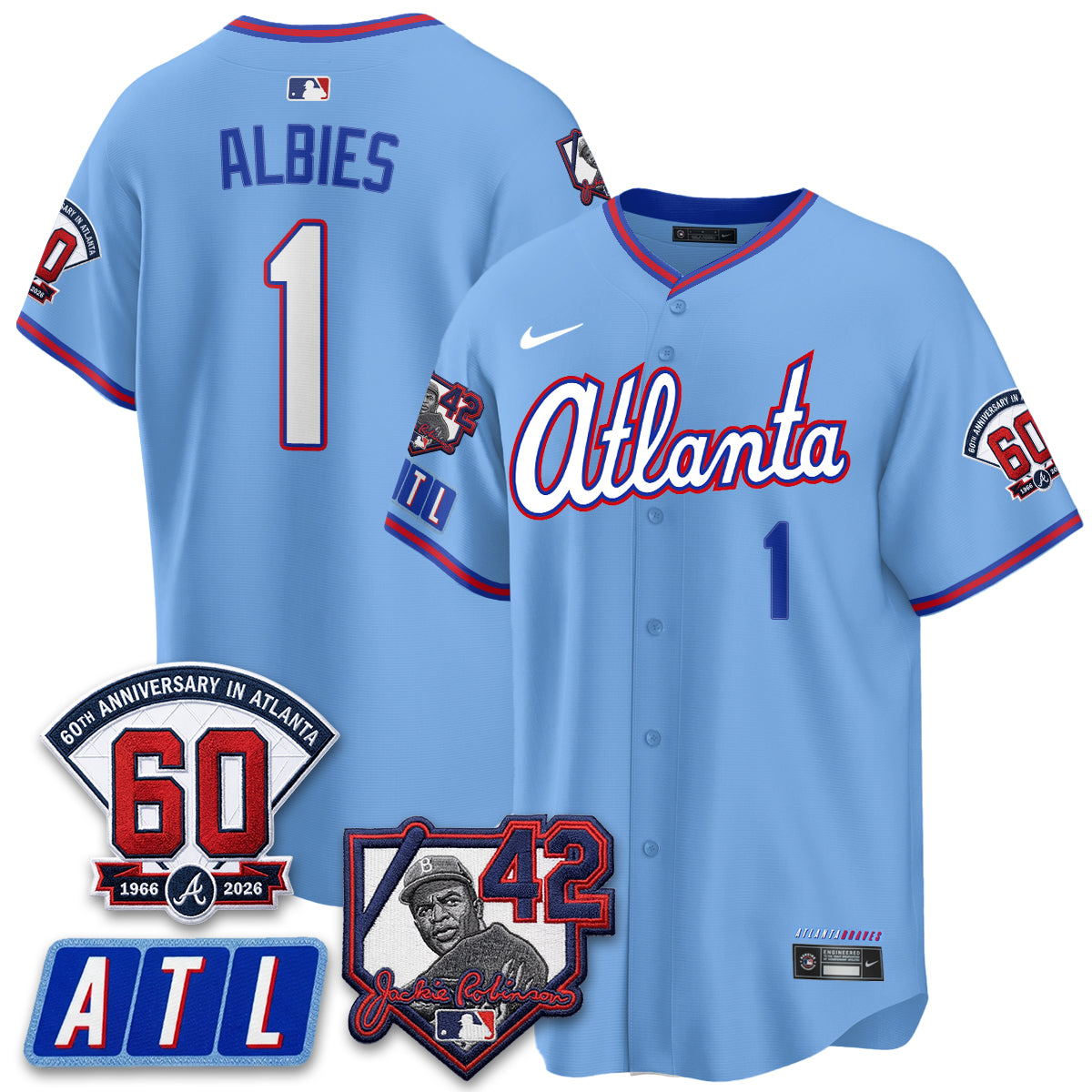 ATL 2026 Jackie Robinson Day Vapor Limited City Connect Jersey - All Stitched