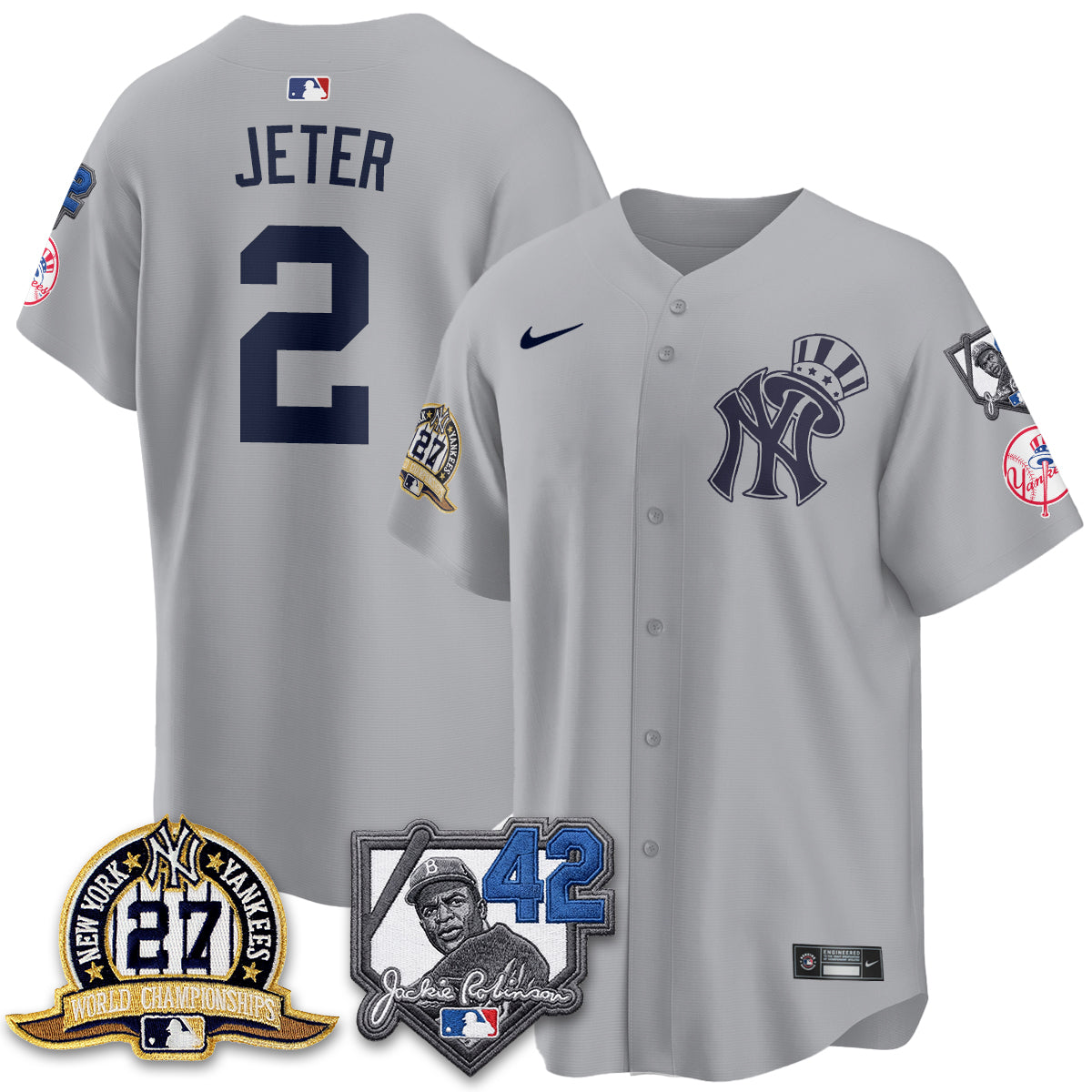NYY 2026 Jackie Robinson Day Vapor Limited Gold Edition Jersey - All Stitched - V2