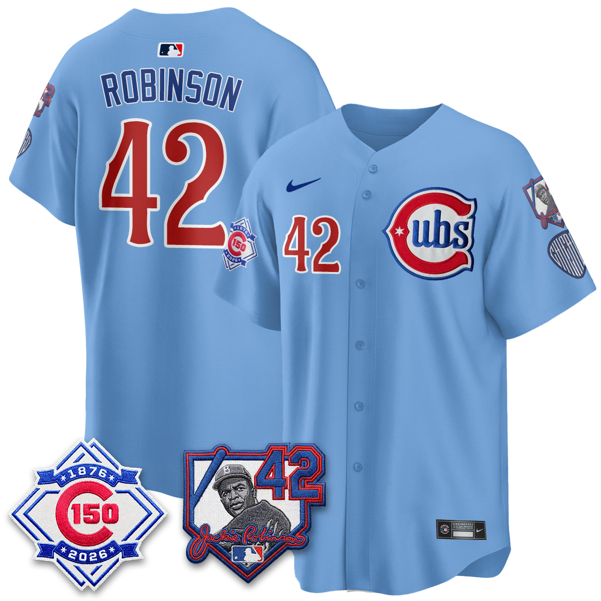 CHC 150th Anniversary & Jackie Robinson Day Patch Vapor Premier Limited Jersey - All Stitched