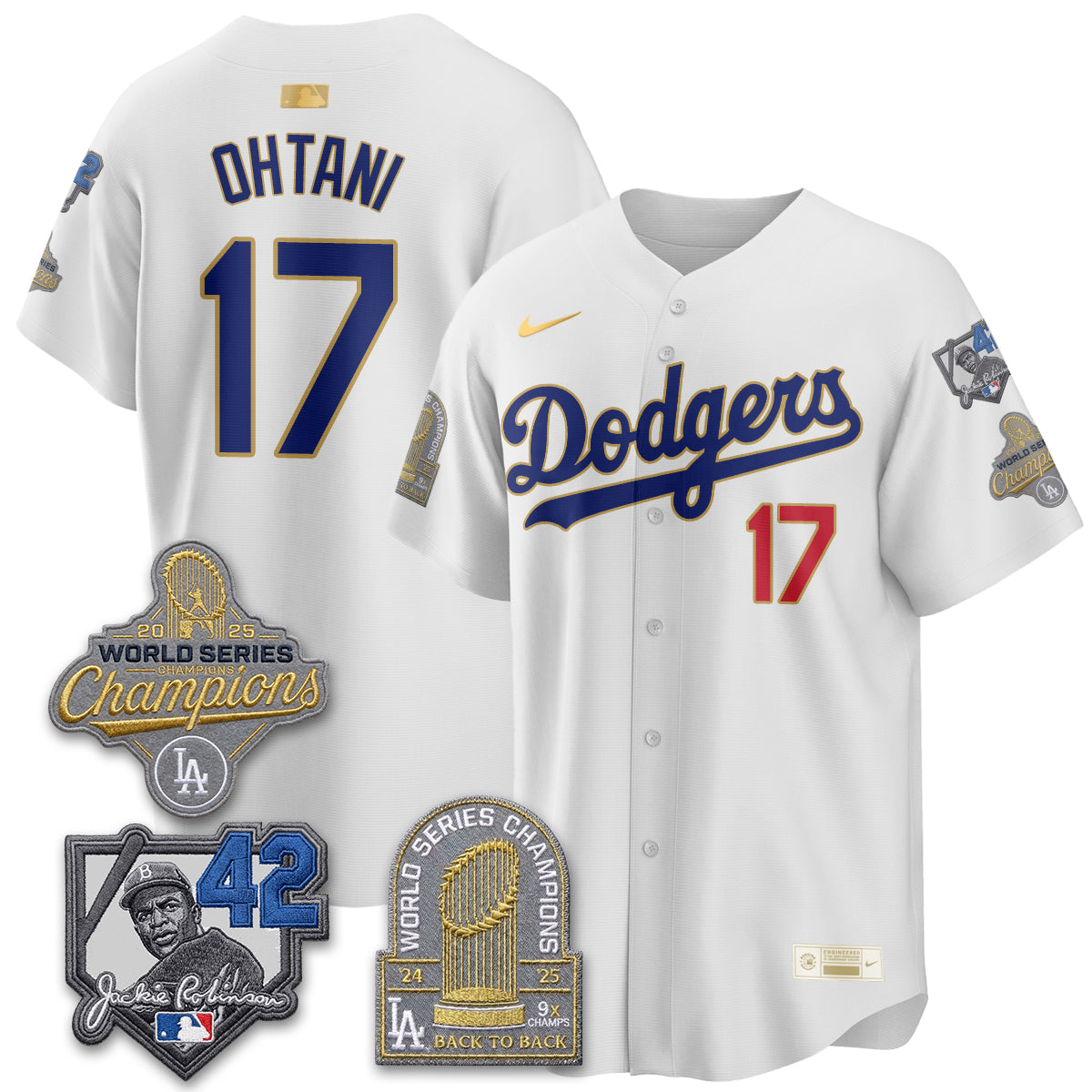 LAD 2026 Jackie Robinson New Era Vapor Limited Jersey - All Stitched