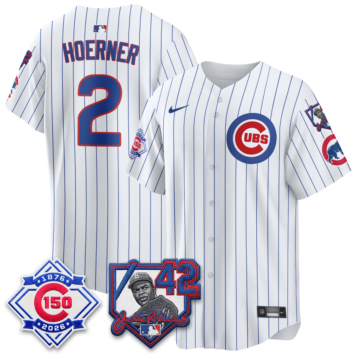 CHC 150th Anniversary & Jackie Robinson Day Patch Vapor Premier Limited Jersey - All Stitched