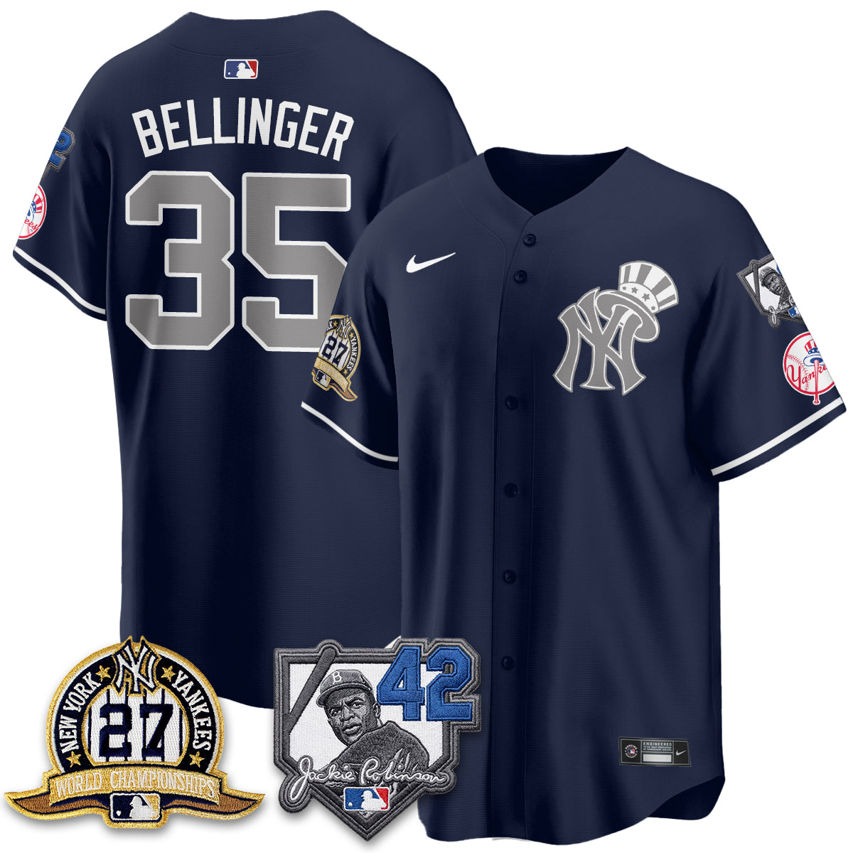 NYY 2026 Jackie Robinson Day Vapor Limited Gold Edition Jersey - All Stitched - V2