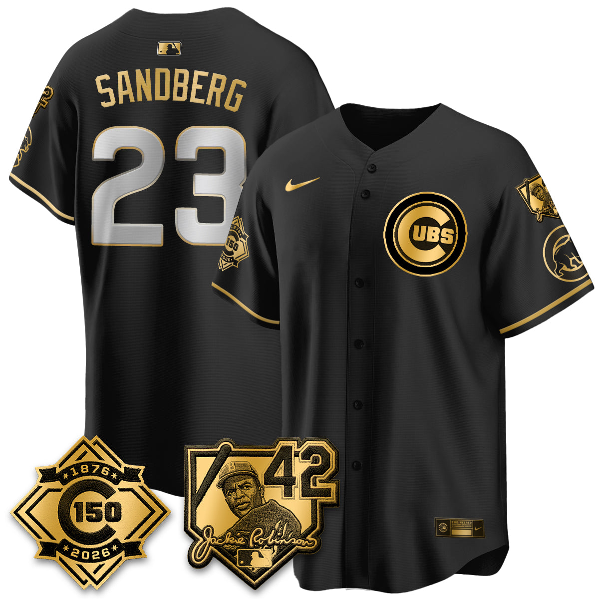 CHC 150th Anniversary & Jackie Robinson Day Patch Vapor Premier Limited Jersey - All Stitched