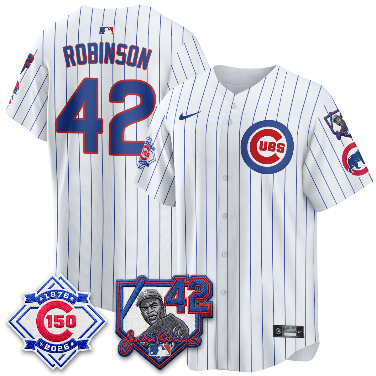 CHC 150th Anniversary & Jackie Robinson Day Patch Vapor Premier Limited Jersey - All Stitched