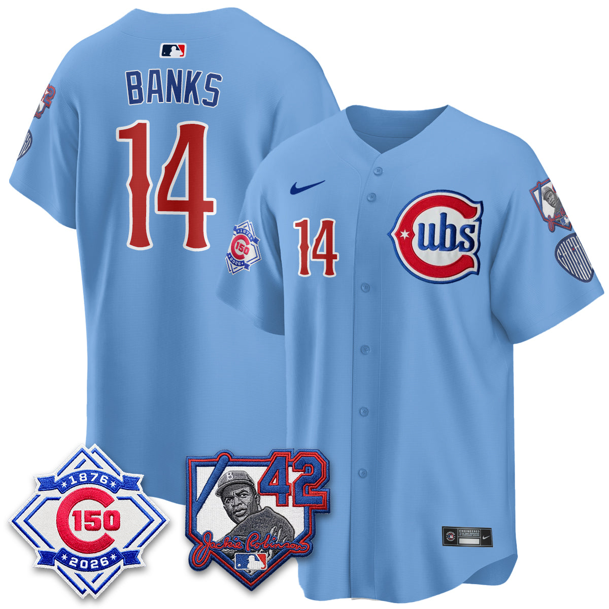 CHC 150th Anniversary & Jackie Robinson Day Patch Vapor Premier Limited Jersey - All Stitched