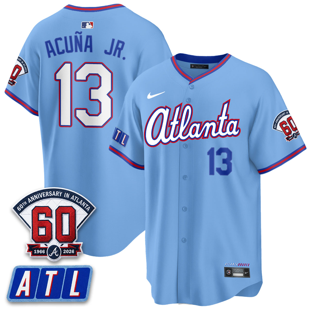 ATL 2026 60th Anniversary Vapor City Connect Limited Jersey - All Stitched