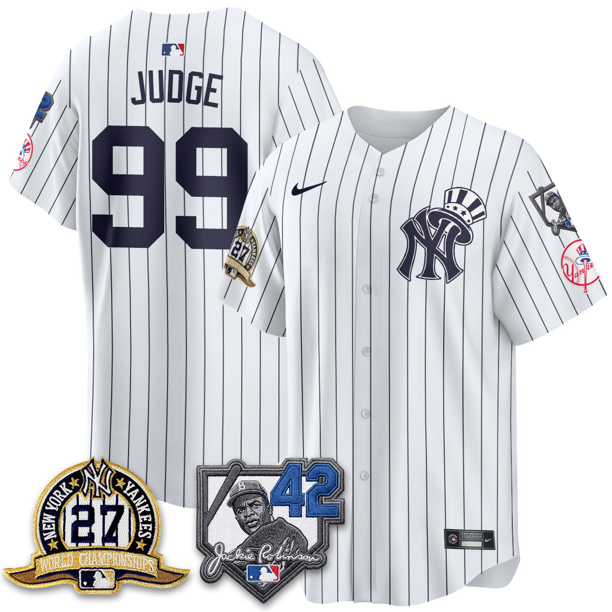 NYY 2026 Jackie Robinson Day Vapor Limited Gold Edition Jersey - All Stitched - V2