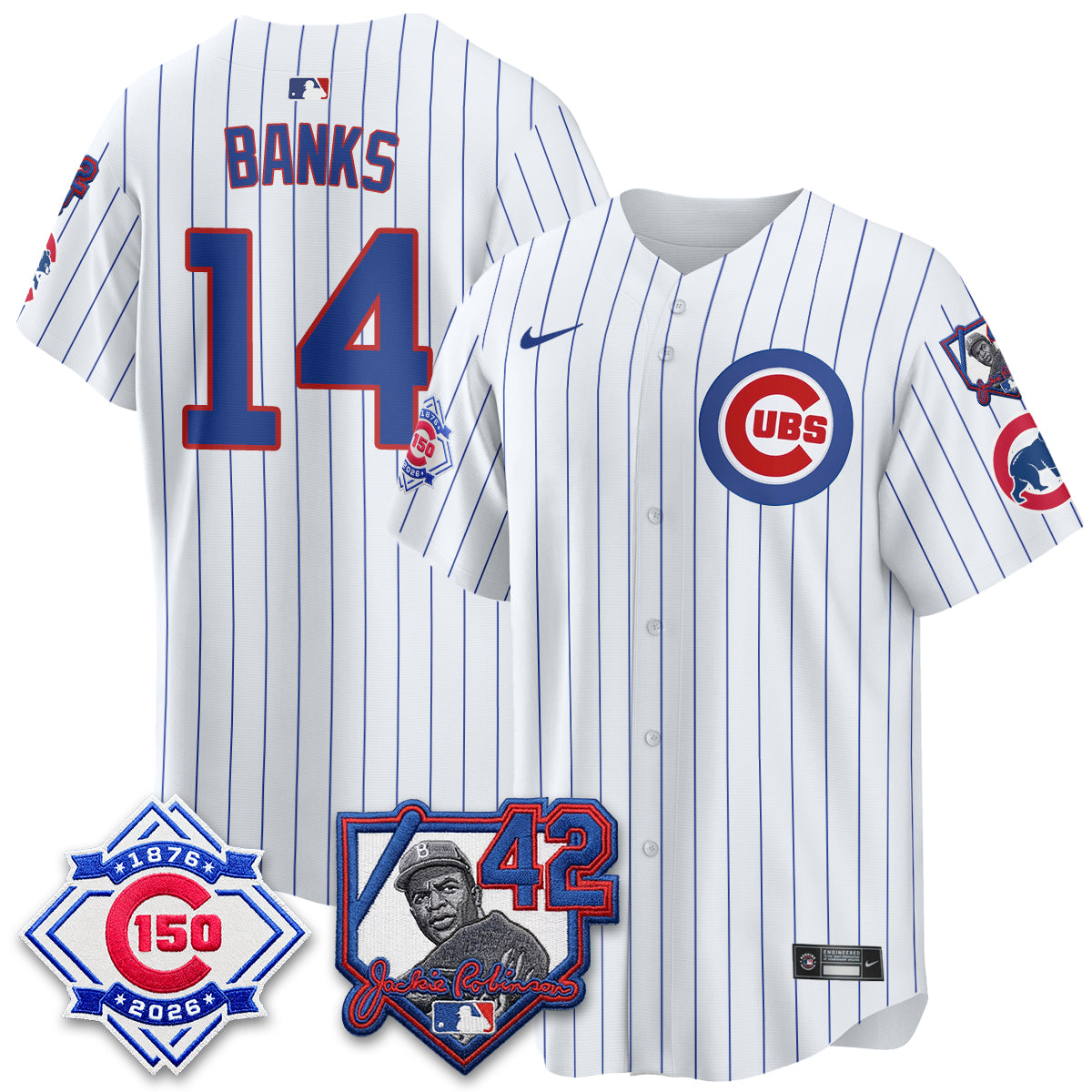 CHC 150th Anniversary & Jackie Robinson Day Patch Vapor Premier Limited Jersey - All Stitched