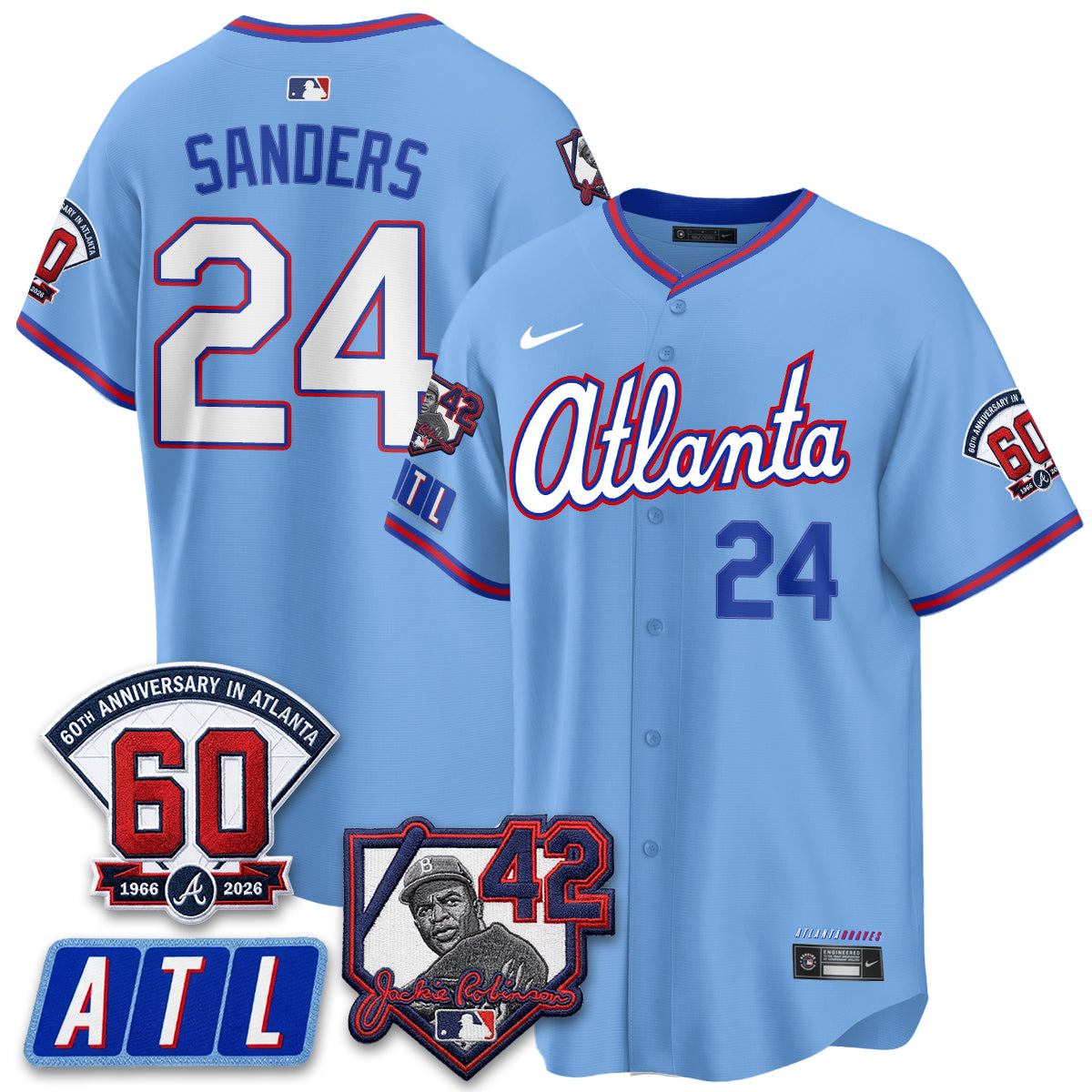 ATL 2026 Jackie Robinson Day Vapor Limited City Connect Jersey - All Stitched