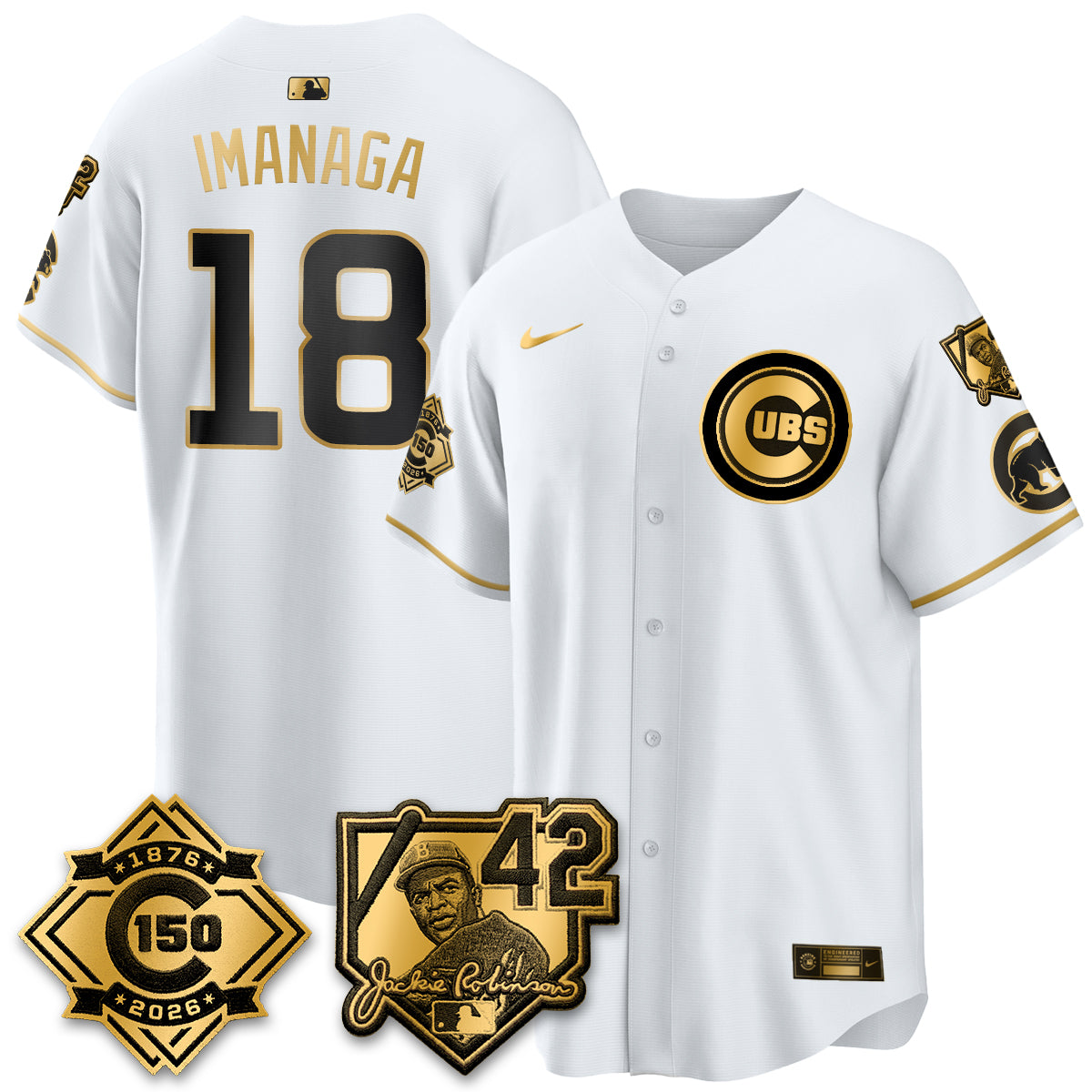 CHC 150th Anniversary & Jackie Robinson Day Patch Vapor Premier Limited Jersey - All Stitched