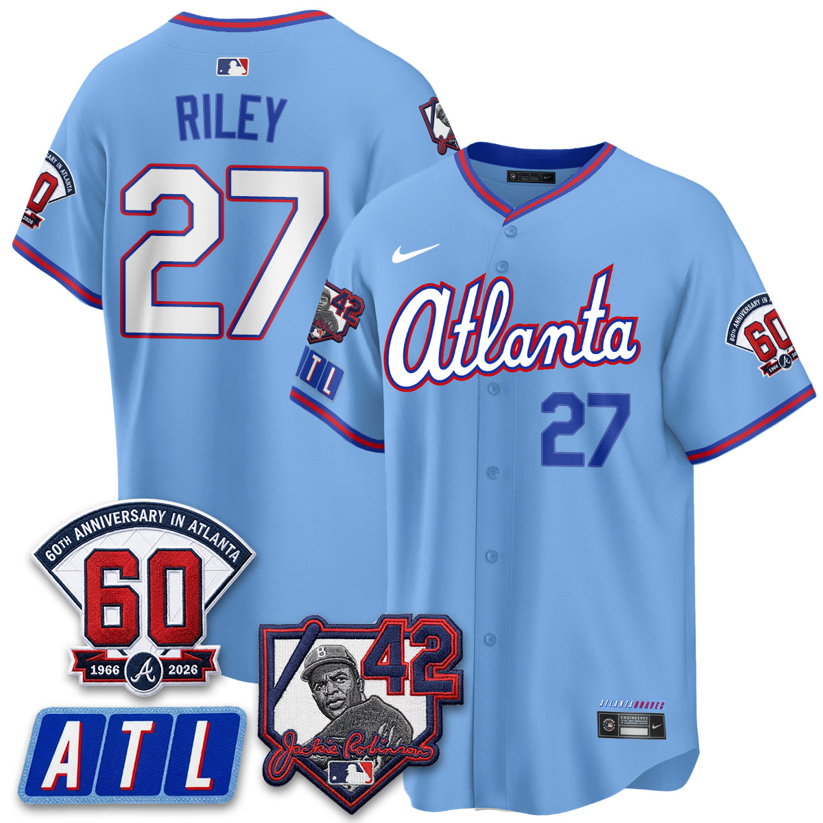 ATL 2026 Jackie Robinson Day Vapor Limited City Connect Jersey - All Stitched