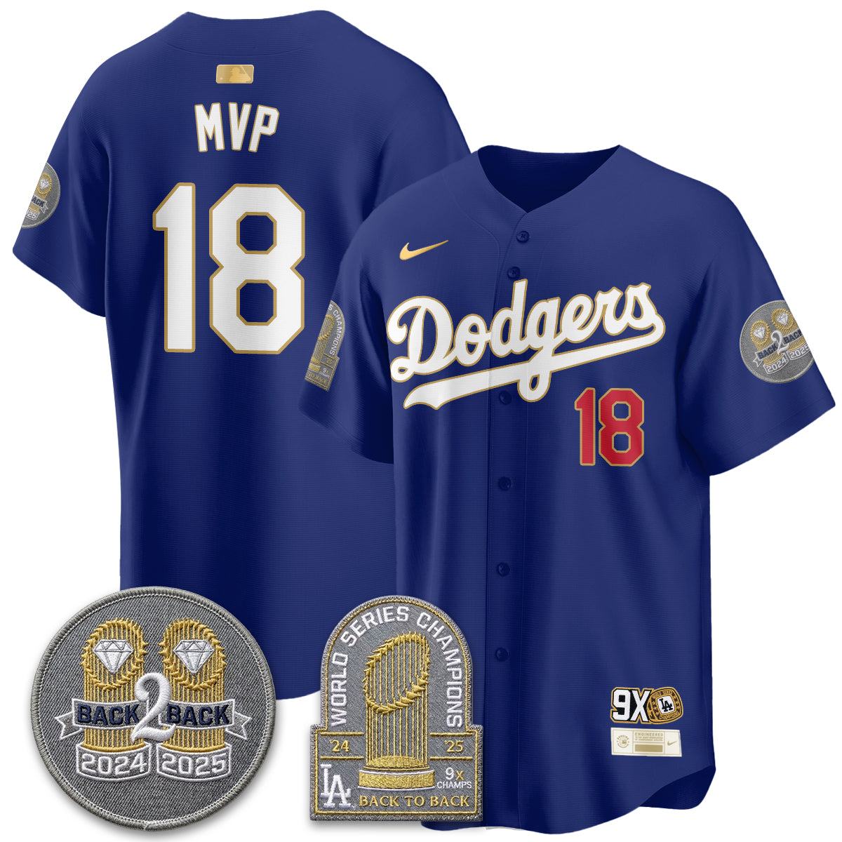 LAD Vapor Limited Jersey - Back to Back Champion - All Stitched