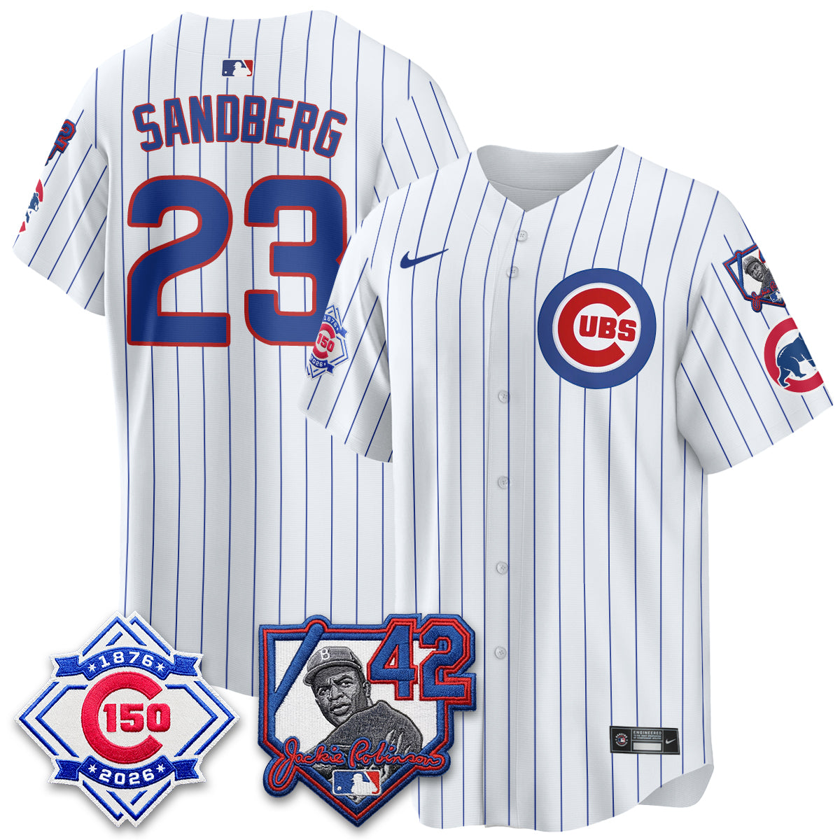 CHC 150th Anniversary & Jackie Robinson Day Patch Vapor Premier Limited Jersey - All Stitched