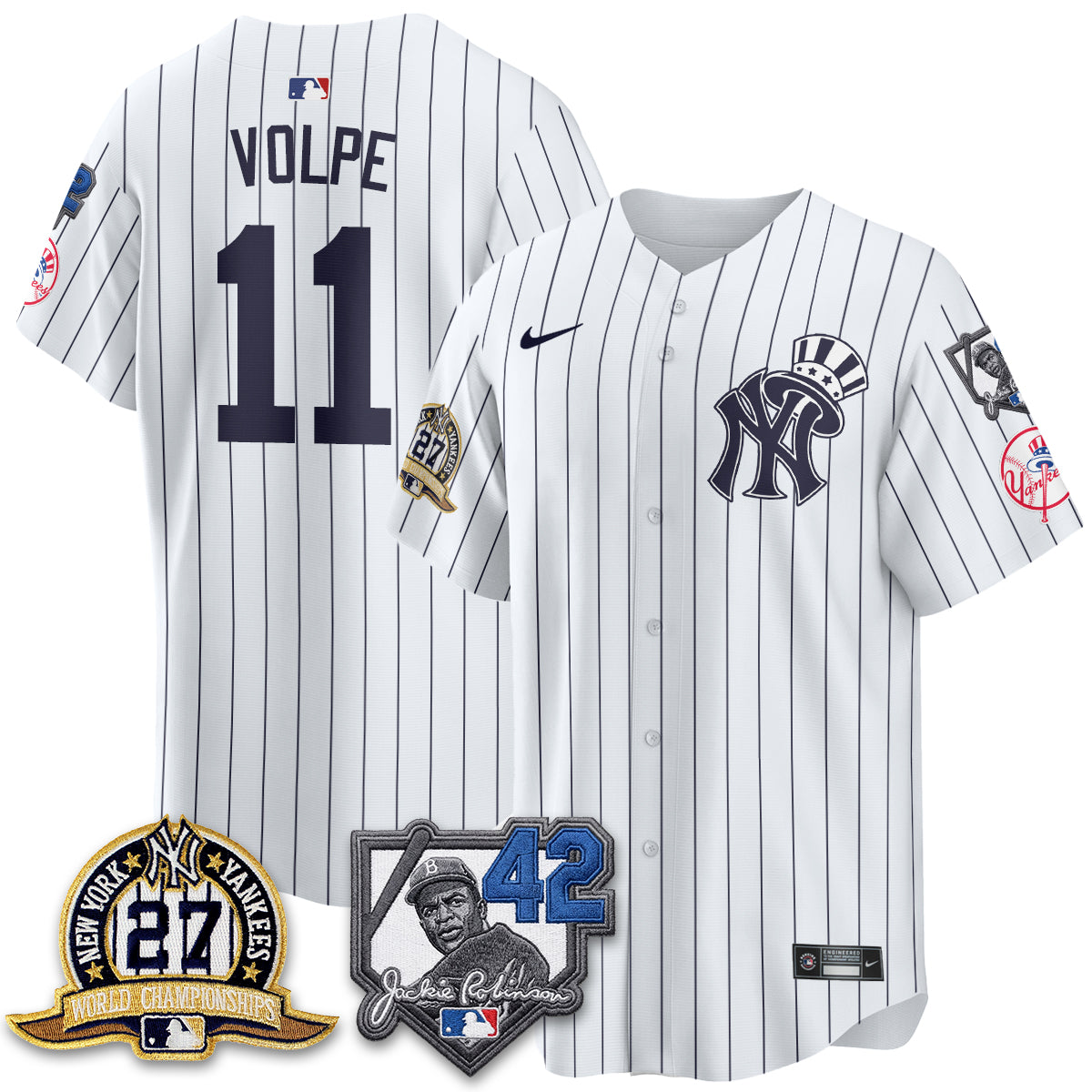 NYY 2026 Jackie Robinson Day Vapor Limited Gold Edition Jersey - All Stitched - V2
