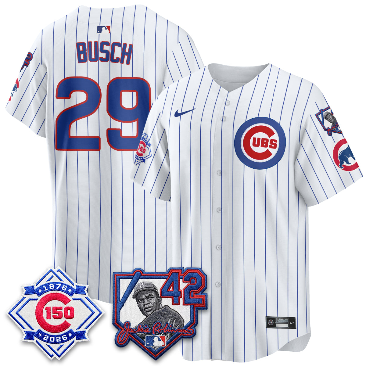 CHC 150th Anniversary & Jackie Robinson Day Patch Vapor Premier Limited Jersey - All Stitched