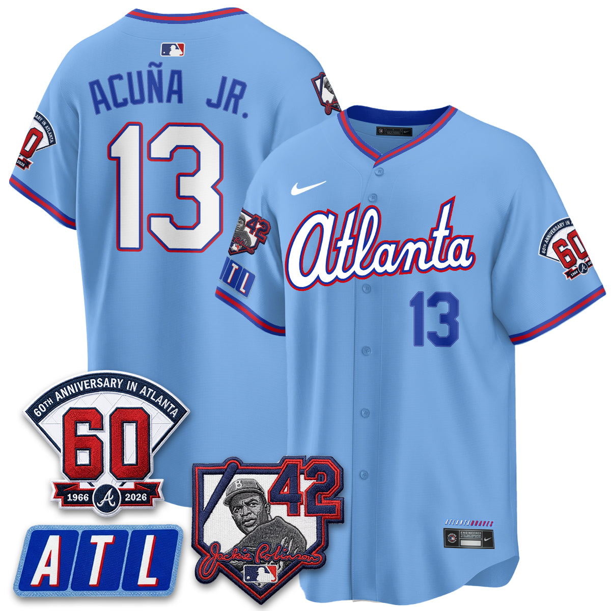 ATL 2026 Jackie Robinson Day Vapor Limited City Connect Jersey - All Stitched