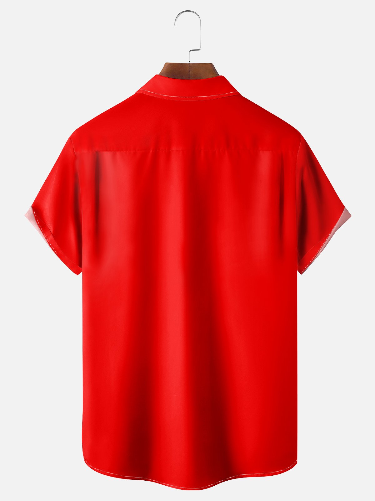 Moisture-wicking Canada Day Beaver Chest Pocket Bowling Shirt