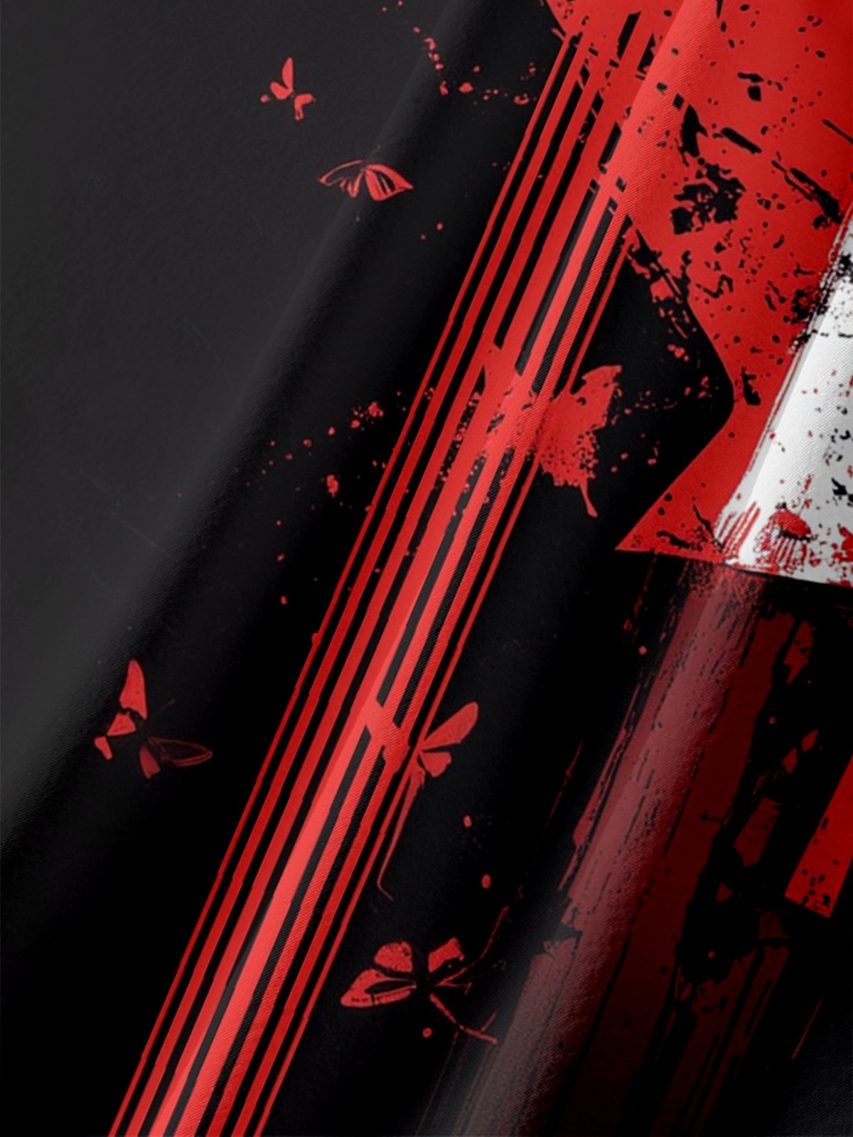 Moisture-wicking Canada Day Maple Leaf Chest Pocket Bowling Shirt