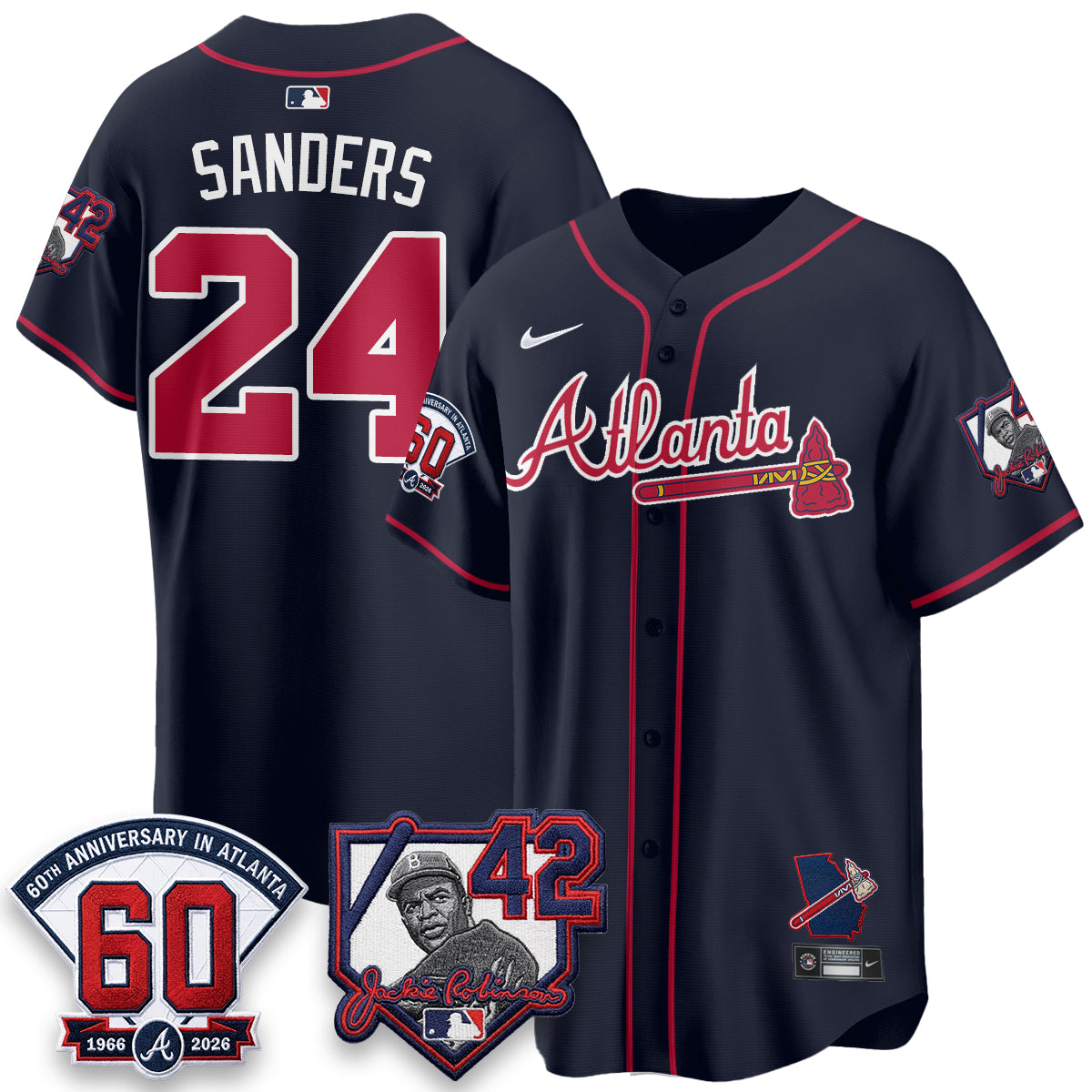 ATL 2026 Jackie Robinson Day Vapor Limited City Connect Jersey - All Stitched