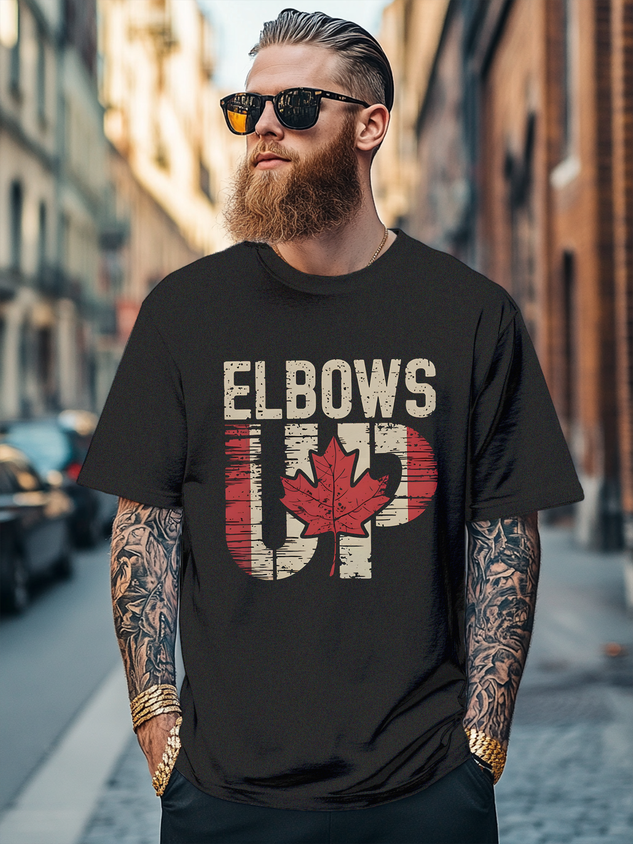 Men's Fun Canada Day Fitted T-shirts