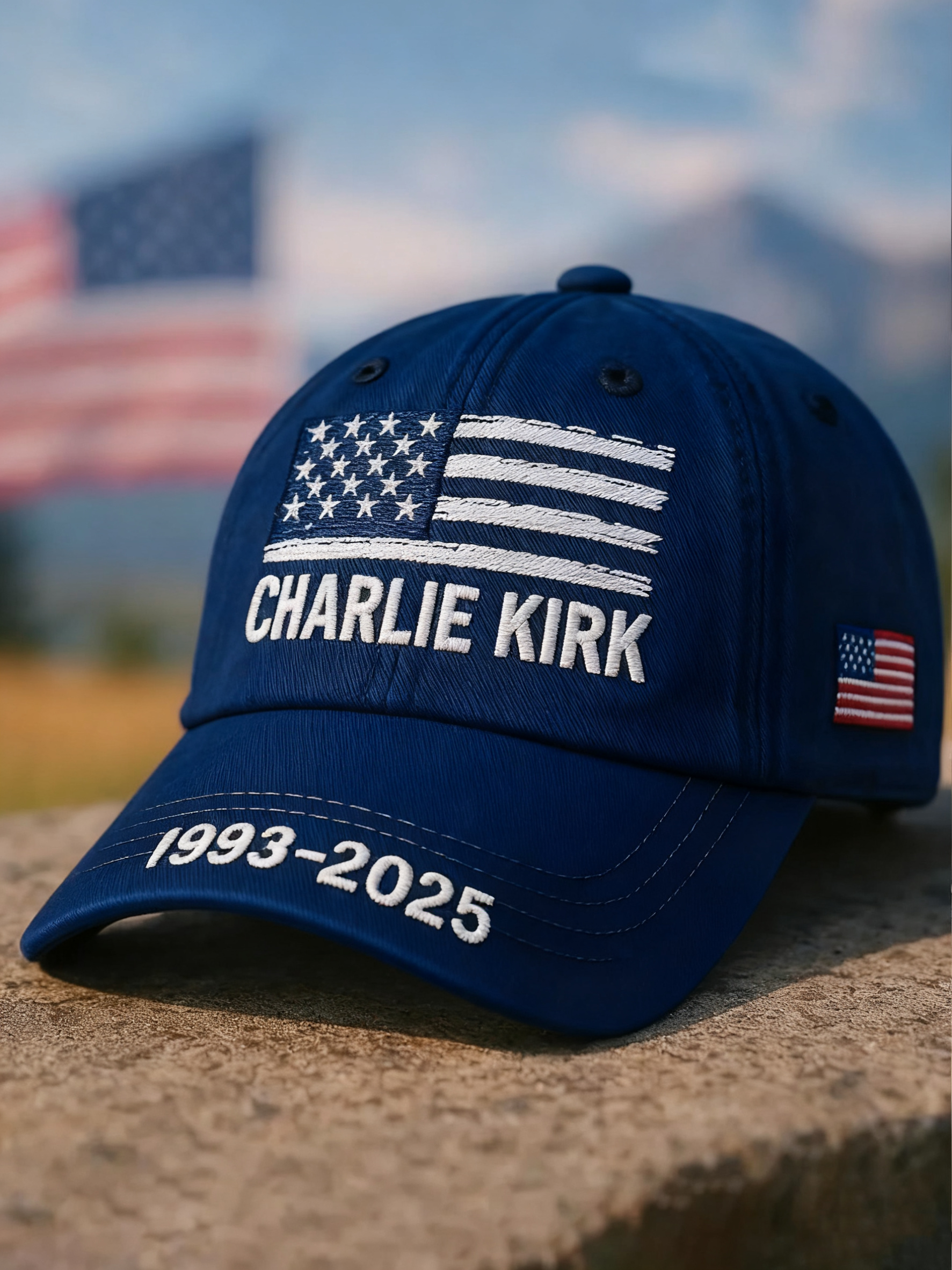 Unisex Freedom Is Not Free R.I.P Charlie Kirk Print Hat-Comfort & Reliable