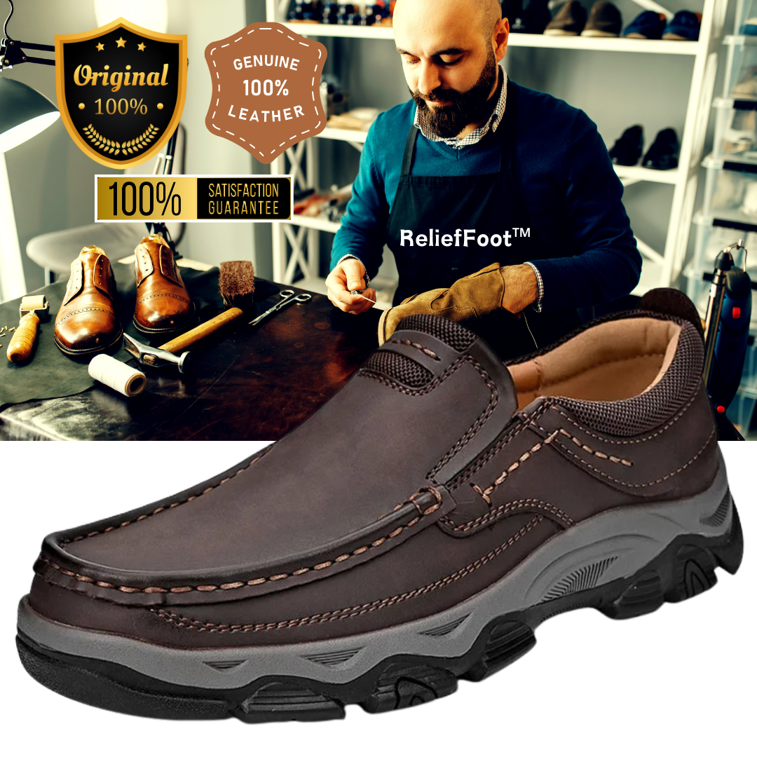 Men's Comfortable Arch Support Orthopedic Leather Loafers(Limited 70%off ⏰)-Comfort & Reliable