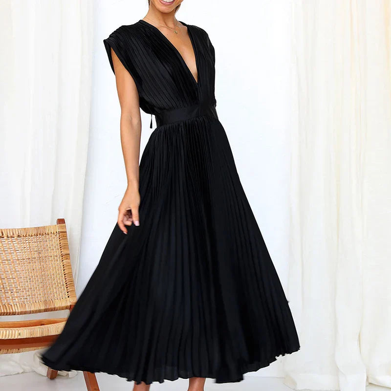 Adele V-neck Maxi Dress