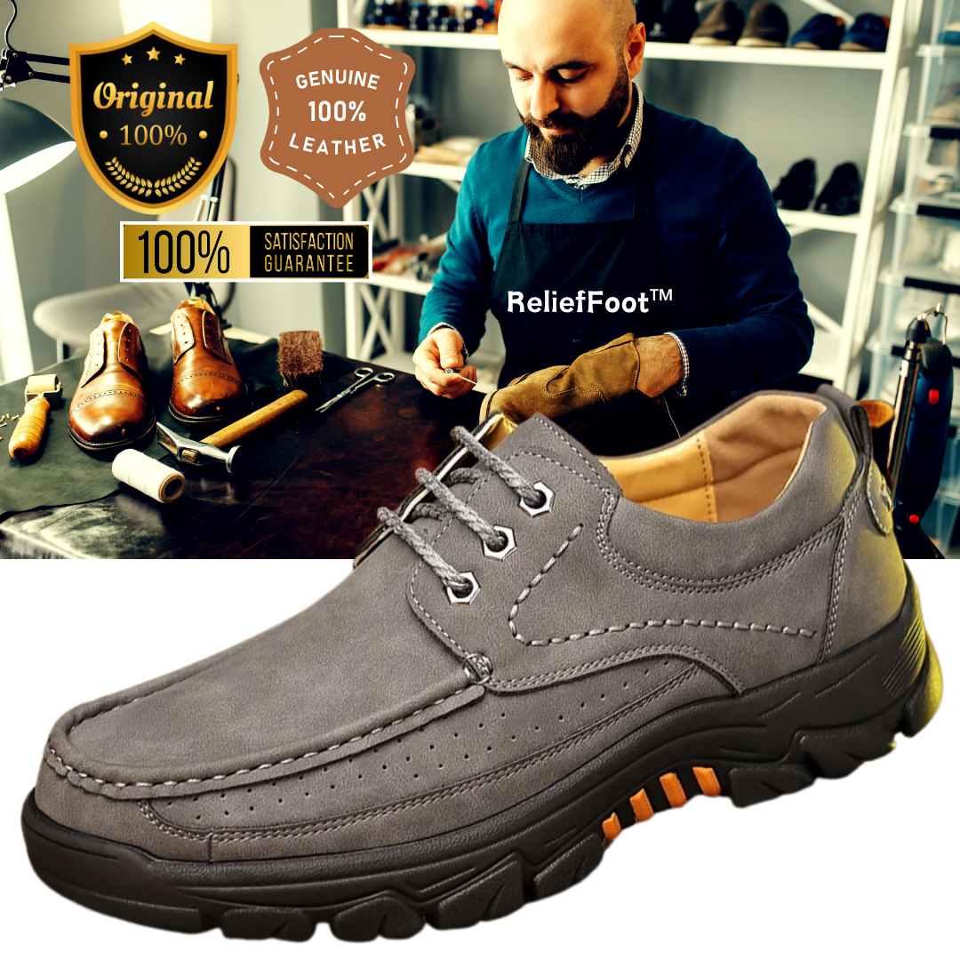 ⏰Promotion 70% OFF - 2024 Upgrade Men's Orthopedic Comfortable Casual Genuine Leather Slip On Loafers (Lace-up)-Comfort & Reliable