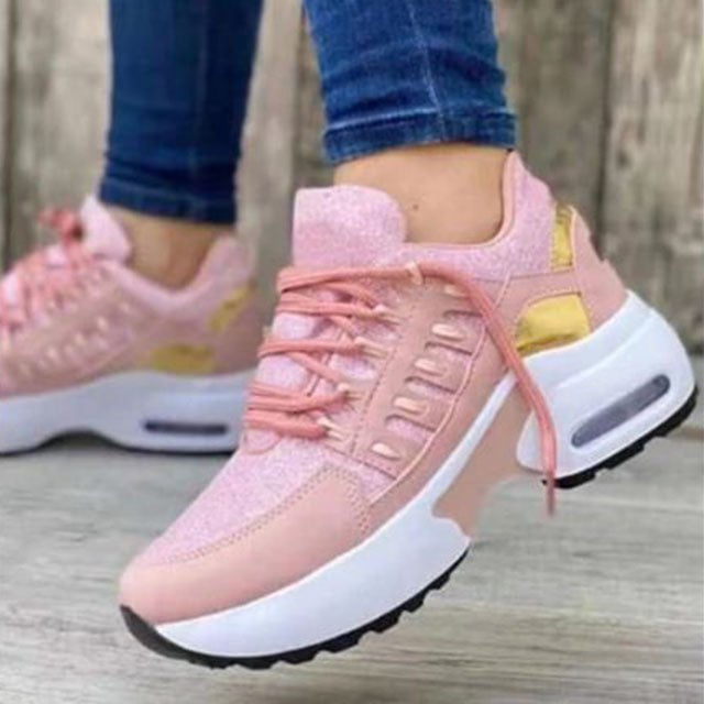 Women Orthopedic Lightweight Running Shoes, Lace-up Mesh Breathable Shoes-Comfort & Reliable