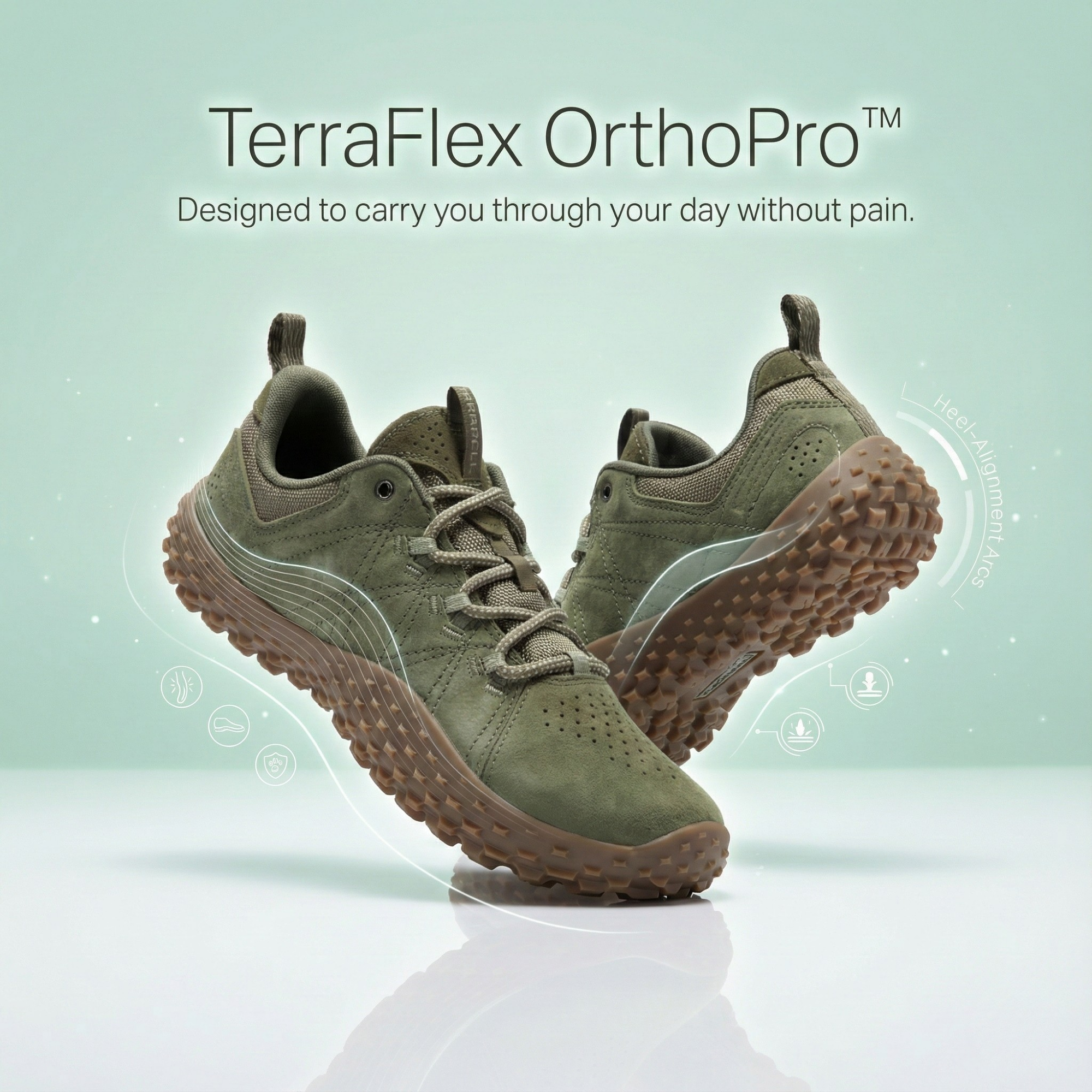 TerraFlex OrthoPro™ – Pain-Relief Orthopedic Walking Shoes-Comfort & Reliable