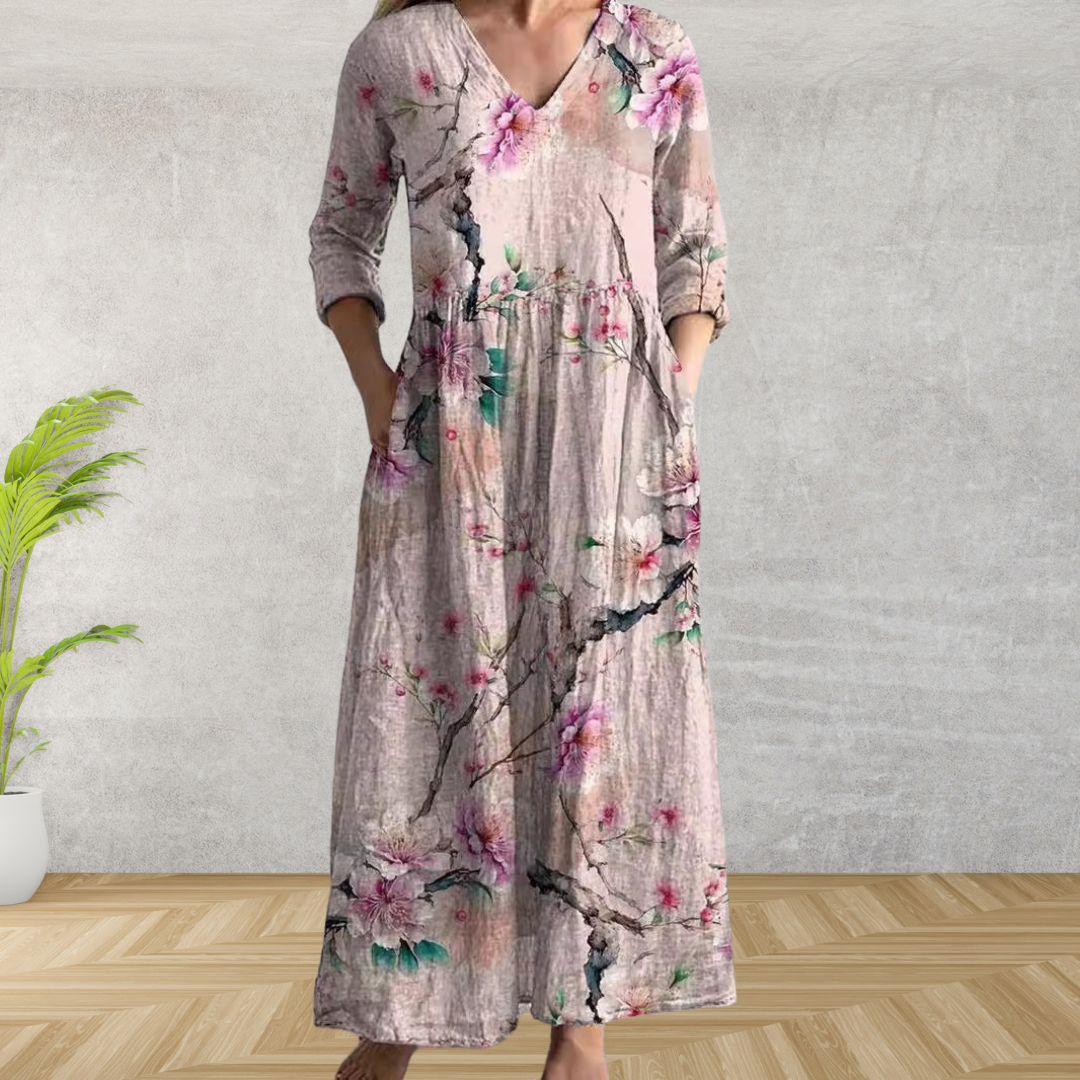 Esme Elegant Floral Dress Image 3