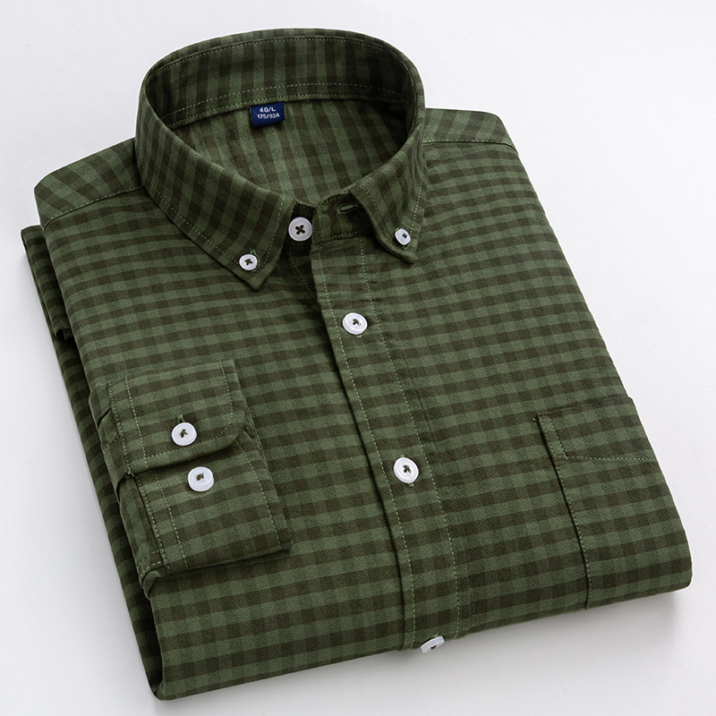 Men's Cotton Oxford Wrinkle Resistant Shirt-Comfort & Reliable