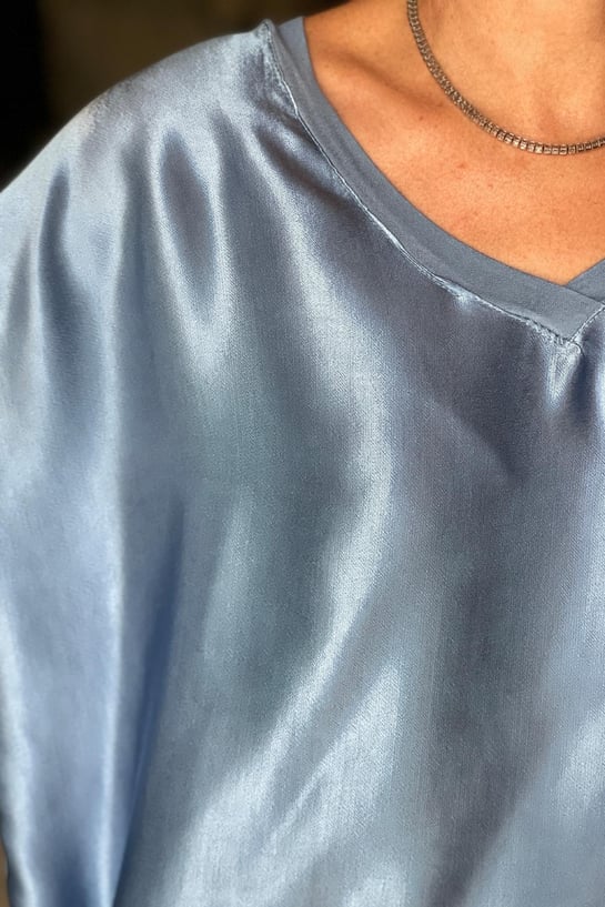 V-neck Satin Two-piece Suit(UK SIZE)-Comfort & Reliable