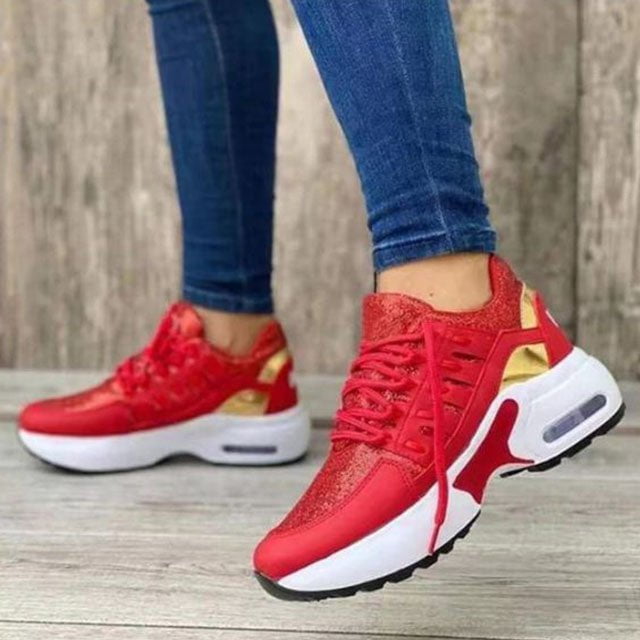 Women Orthopedic Lightweight Running Shoes, Lace-up Mesh Breathable Shoes-Comfort & Reliable