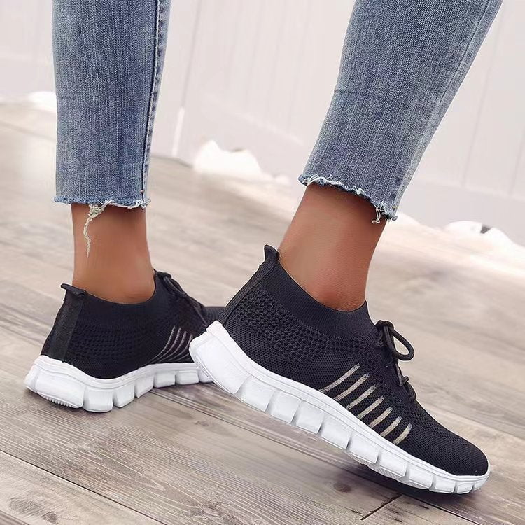 Knitted Fabric Breathable Casual Sports Shoes(BUY 2+ GET EXTRA 10% OFF🔥🔥🔥)-Comfort & Reliable