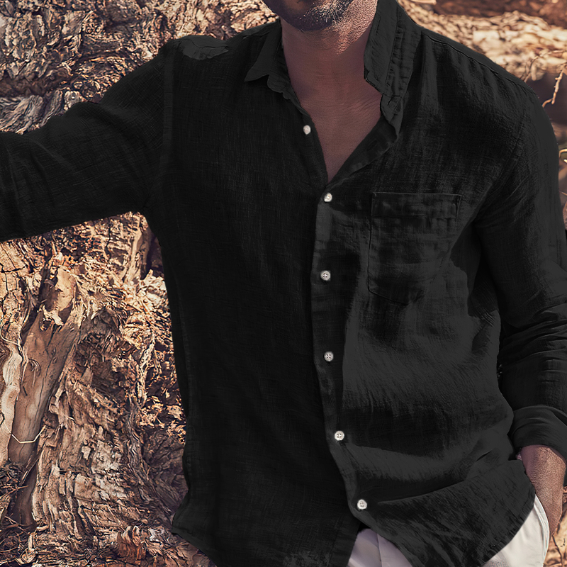 Men's Casual Vacation Cotton Linen Shirt-Comfort & Reliable