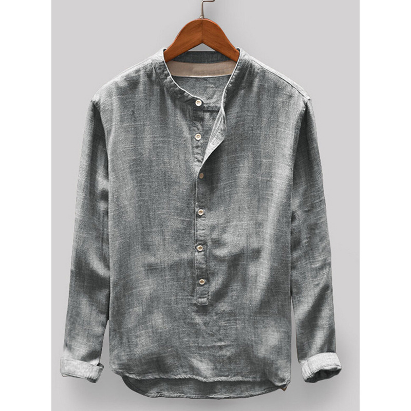 Provence Linen Cotton Long-Sleeve Shirt-Comfort & Reliable