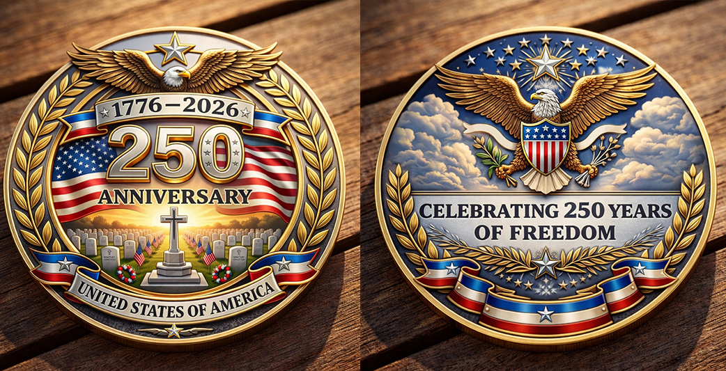 🏆Flash Sale 60% OFF - U.S 250th Anniversary Patriotic Commemorative Coin-Comfort & Reliable