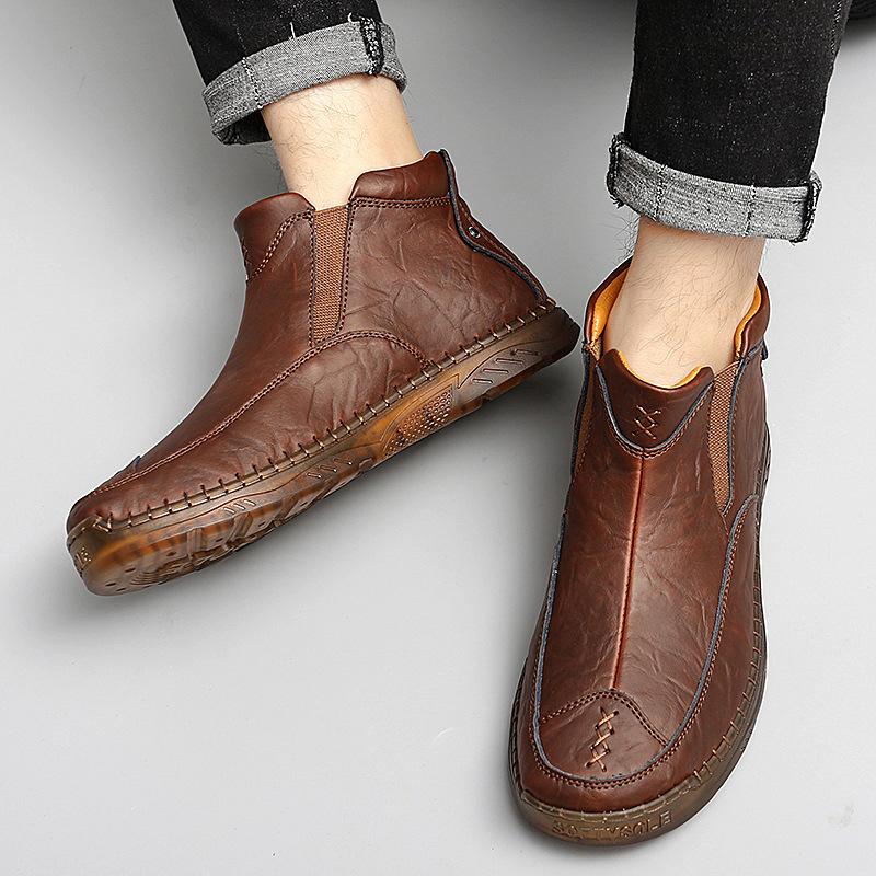 (🔥CLEARANCE SALE - 70% OFF)Men's Outdoor Casual Handmade Cowhide Boots-Comfort & Reliable