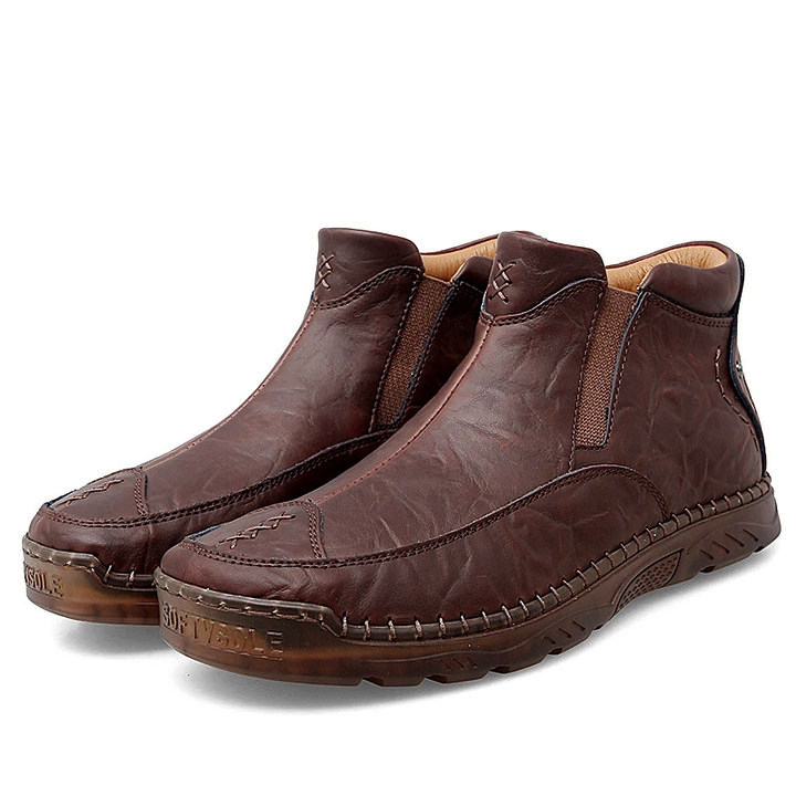 (🔥CLEARANCE SALE - 70% OFF)Men's Outdoor Casual Handmade Cowhide Boots-Comfort & Reliable