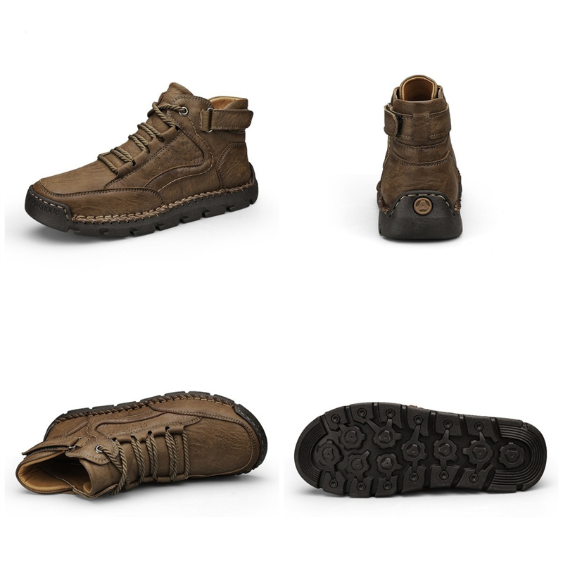 (🔥CLEARANCE SALE - 70% OFF) Men's Handcrafted Cowhide Shoes - Relieve Foot Pain-Comfort & Reliable