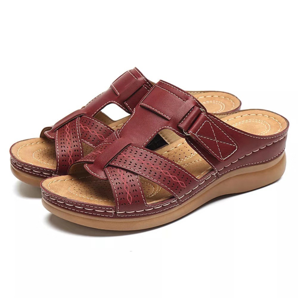 LAST DAY 49% OFF WOMEN PREMIUM LEATHER ORTHOPEDIC SANDALS-Comfort & Reliable