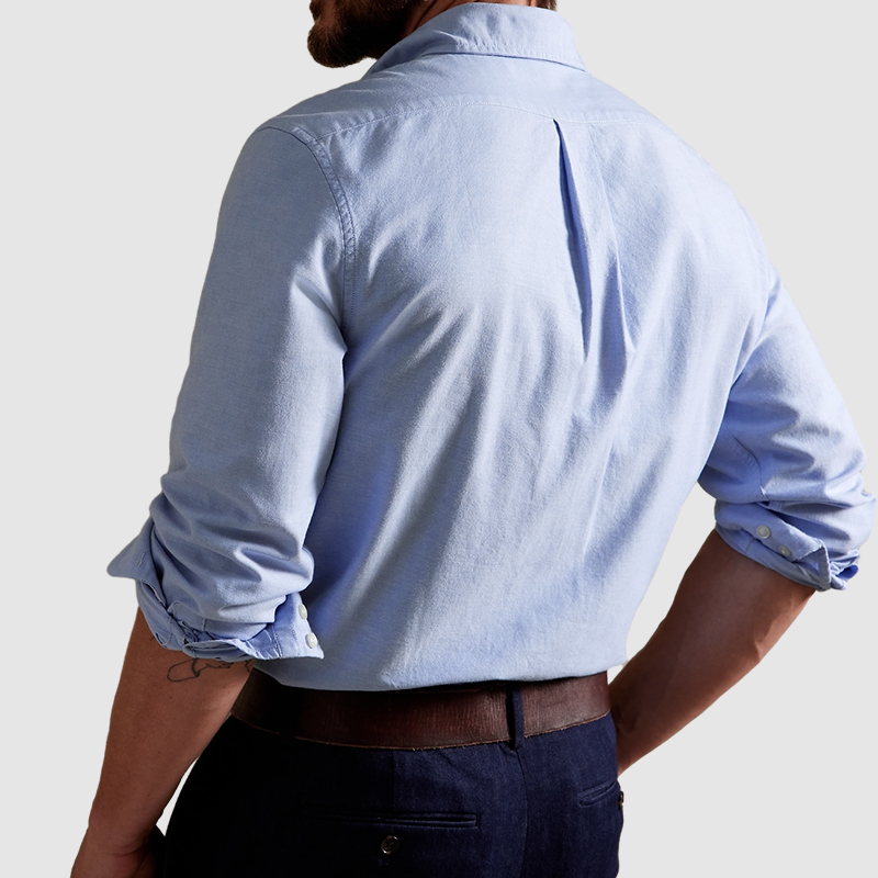 Men's combed cotton white shirt-Comfort & Reliable