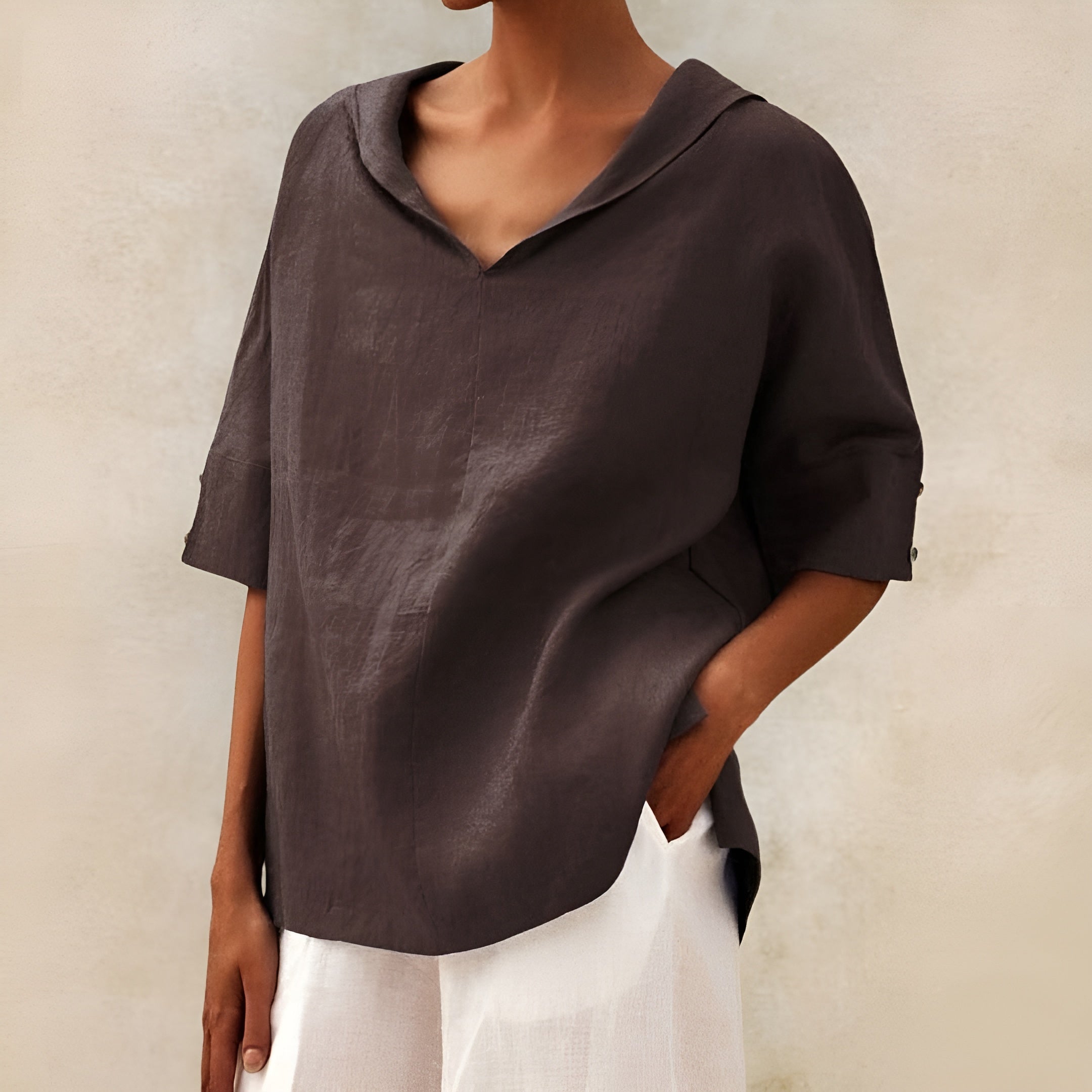 SAOIRSE - LINEN BLOUSE-Comfort & Reliable