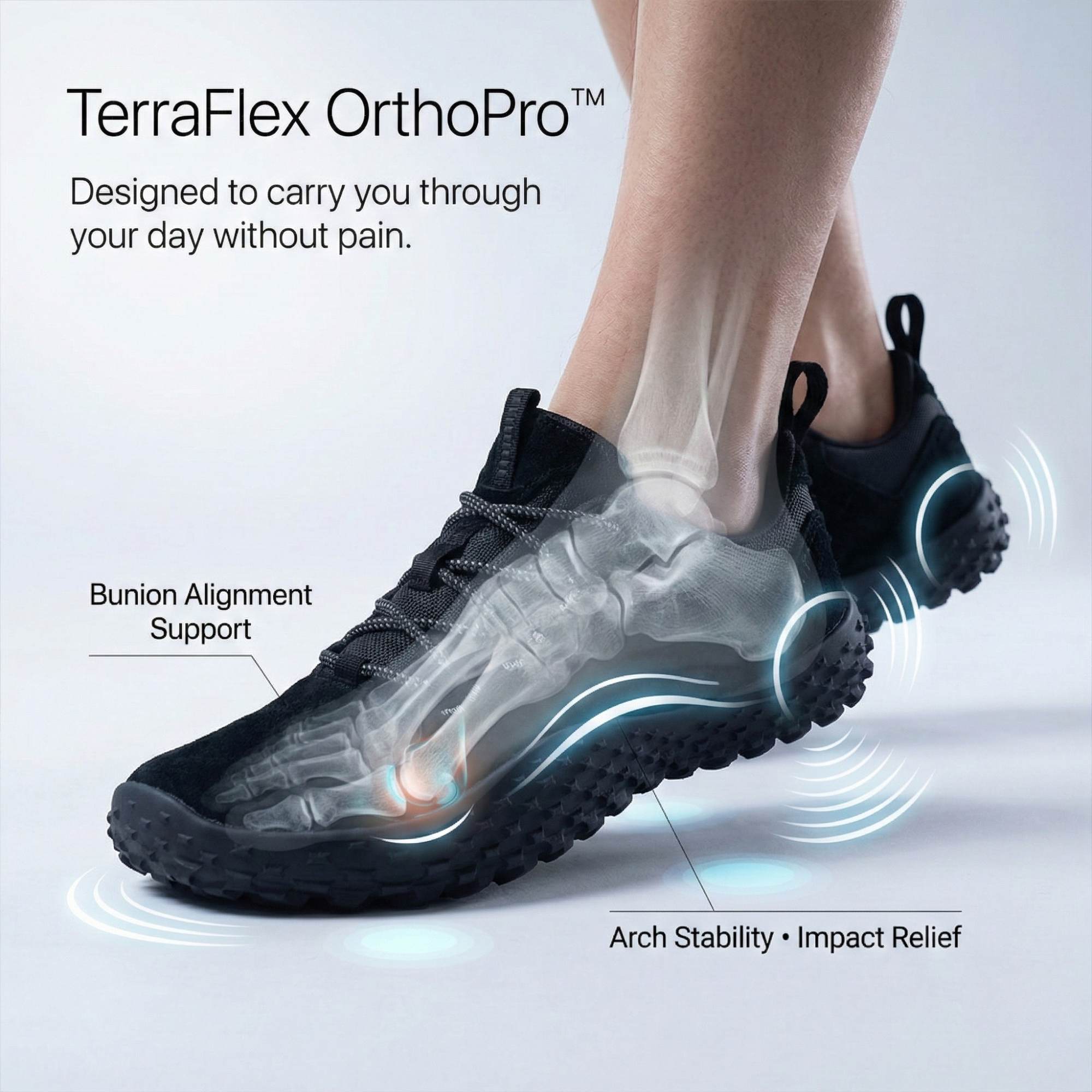 TerraFlex OrthoPro™ – Pain-Relief Orthopedic Walking Shoes-Comfort & Reliable